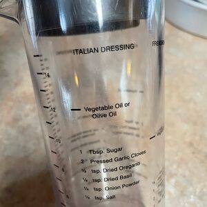 Clear Salad Dressing Mixer from Pampers Chef